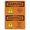 Signmission Safety Sign, OSHA WARNING, 7" Height, Battery Charging Area Bilingual, Landscape OS-WS-D-710-L-12470 - alternate 1